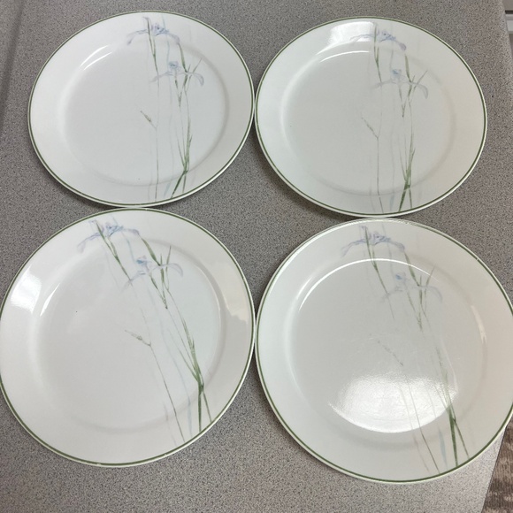 🌸 Corelle Dinner Plates 10,25” Shadow Iris by CORNING Set of 4 Dinnerware - Picture 5 of 5